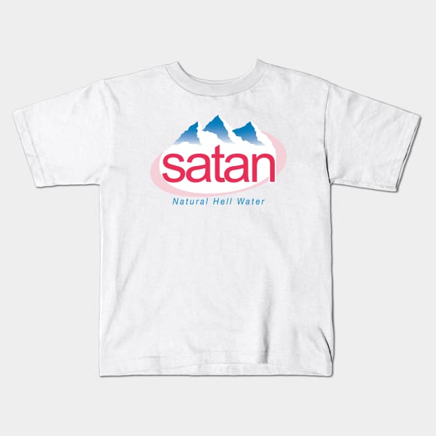 satan (Natural Hell Water) – evian parody Kids T-Shirt by fandemonium